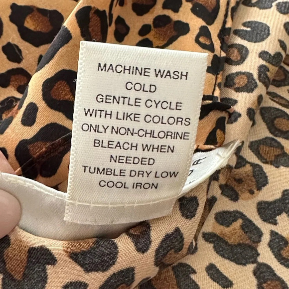 MORGAN TAYLOR Intimates Silky Animal Print Wrap Robe Layer Topper Jacket Size XL - Picture 14 of 16